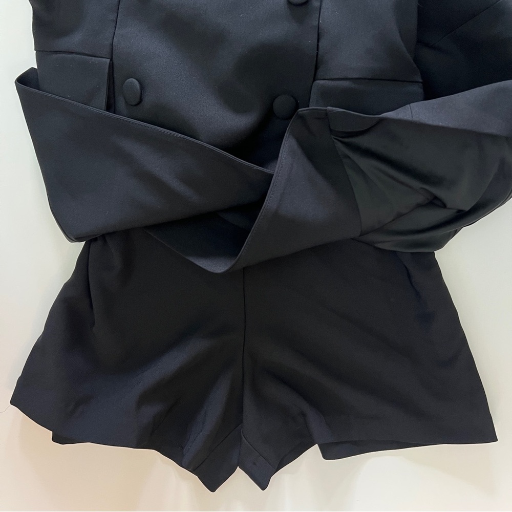 Anthropologie Hutch Button Front Blazer Romper, Size 8 - Picture 7 of 9